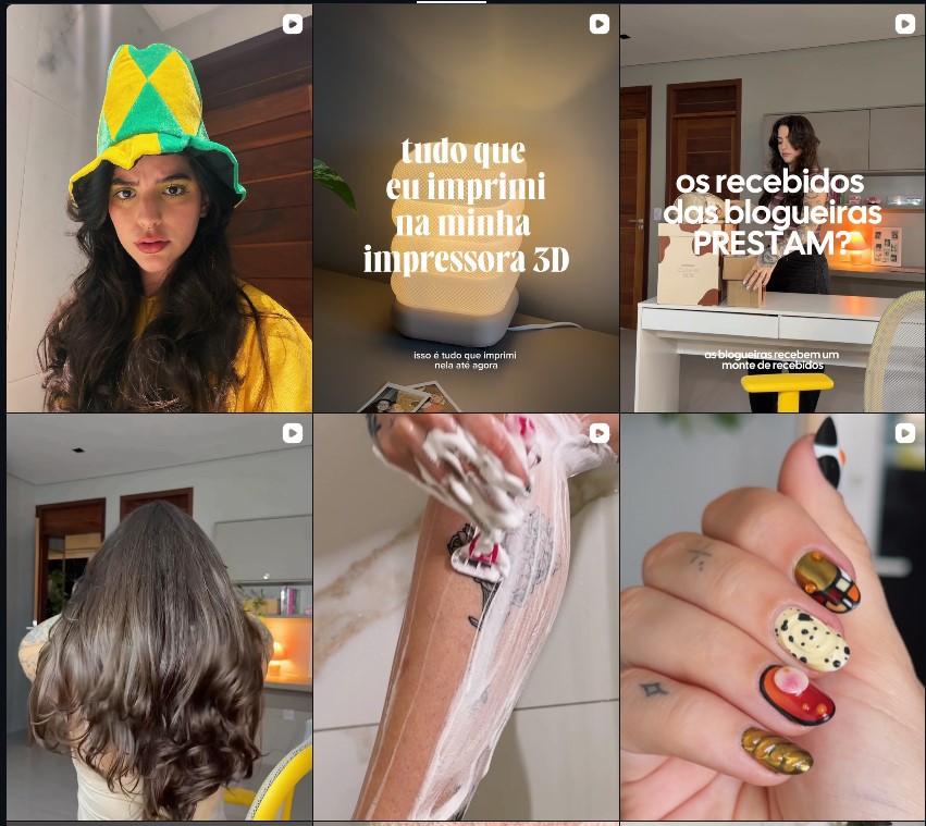 Posts da Hiane no Instagram